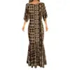 Big People Large Size Papua New Guinea Style Bodycon Fishtail Dress Pacific Design Half Sleeve Mermaid Bridesmaid Dresses
