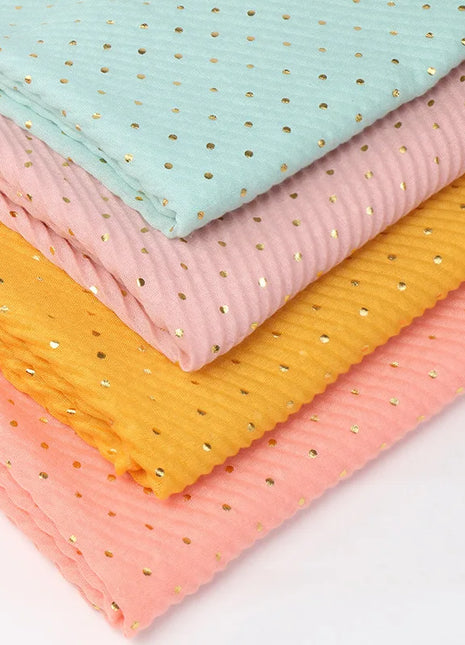 90*200cm muslim crinkle hijab scarf islamic sprinkle gold scarves with hot stamping foulard femme musulman solid shawls