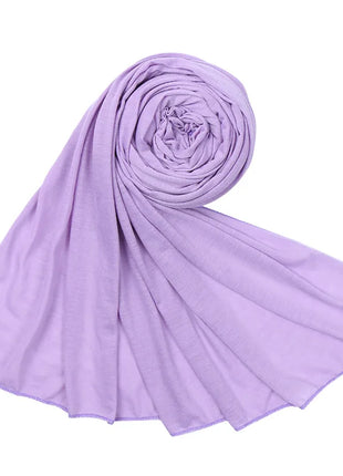35 Colors Women High Quality Jersey Hijab Scarf Cotton Plain Elasticity Shawls Maxi Hijabs Muslim Head Wraps Turbans 180*85Cm