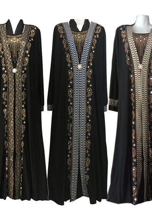Eid Women Abaya Islam Robe Arab Clothes Hijab Dubai Turkish Indian Kaftan Islamic Ramadan Prayer Dress Muslim Dresses With Hijab