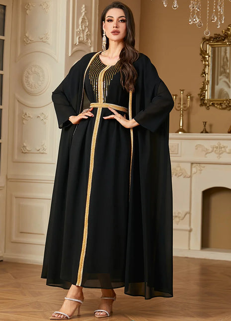 Europe Fashion Casual Maxi Dresses for Women Embroidery Lace Dress