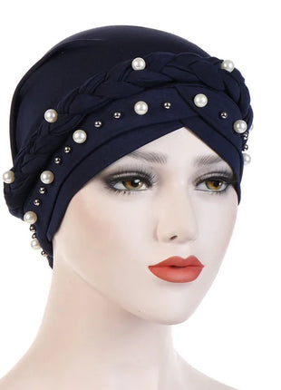 Head Scarf for Muslim Women Solid Cotton Turban Bonnet Hijab Caps White Pearl Inner Hijabs Femme Musulman Arab Wrap Turbantes