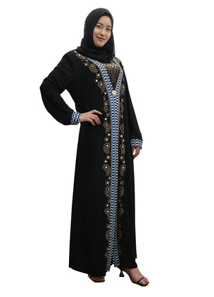 Eid Women Abaya Islam Robe Arab Clothes Hijab Dubai Turkish Indian Kaftan Islamic Ramadan Prayer Dress Muslim Dresses With Hijab
