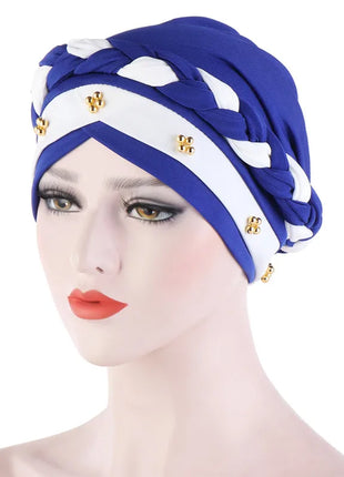 Head Scarf for Muslim Women Solid Cotton Turban Bonnet Hijab Caps White Pearl Inner Hijabs Femme Musulman Arab Wrap Turbantes