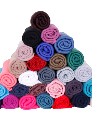 35 Colors Women High Quality Jersey Hijab Scarf Cotton Plain Elasticity Shawls Maxi Hijabs Muslim Head Wraps Turbans 180*85Cm