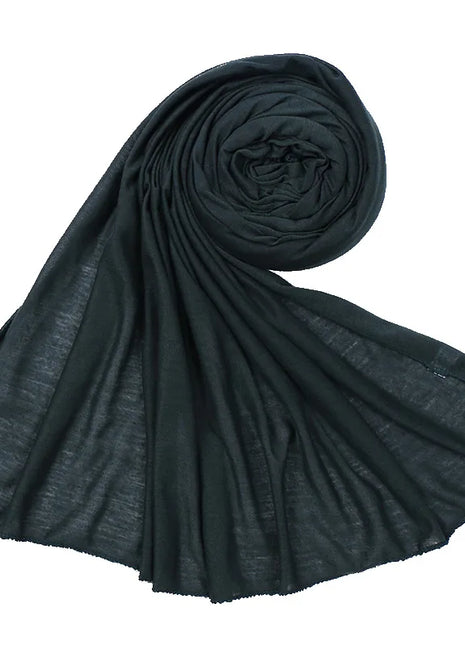 35 Colors Women High Quality Jersey Hijab Scarf Cotton Plain Elasticity Shawls Maxi Hijabs Muslim Head Wraps Turbans 180*85Cm