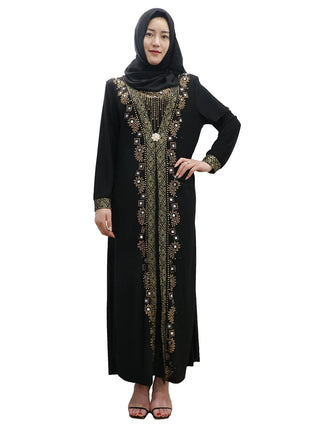 Eid Women Abaya Islam Robe Arab Clothes Hijab Dubai Turkish Indian Kaftan Islamic Ramadan Prayer Dress Muslim Dresses With Hijab