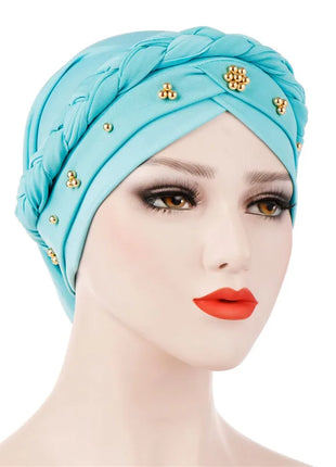 Head Scarf for Muslim Women Solid Cotton Turban Bonnet Hijab Caps White Pearl Inner Hijabs Femme Musulman Arab Wrap Turbantes