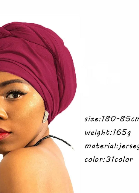 35 Colors Women High Quality Jersey Hijab Scarf Cotton Plain Elasticity Shawls Maxi Hijabs Muslim Head Wraps Turbans 180*85Cm