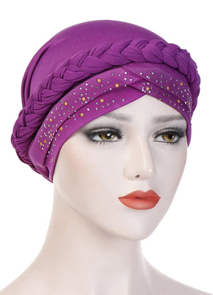 Head Scarf for Muslim Women Solid Cotton Turban Bonnet Hijab Caps White Pearl Inner Hijabs Femme Musulman Arab Wrap Turbantes