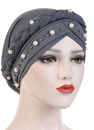 Head Scarf for Muslim Women Solid Cotton Turban Bonnet Hijab Caps White Pearl Inner Hijabs Femme Musulman Arab Wrap Turbantes
