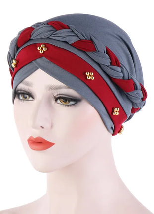 Head Scarf for Muslim Women Solid Cotton Turban Bonnet Hijab Caps White Pearl Inner Hijabs Femme Musulman Arab Wrap Turbantes