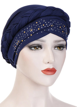 Head Scarf for Muslim Women Solid Cotton Turban Bonnet Hijab Caps White Pearl Inner Hijabs Femme Musulman Arab Wrap Turbantes
