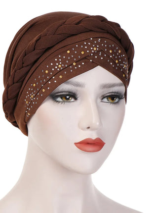 Head Scarf for Muslim Women Solid Cotton Turban Bonnet Hijab Caps White Pearl Inner Hijabs Femme Musulman Arab Wrap Turbantes