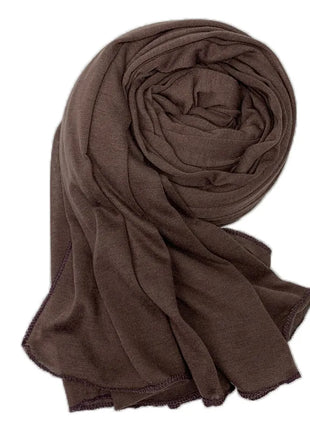 35 Colors Women High Quality Jersey Hijab Scarf Cotton Plain Elasticity Shawls Maxi Hijabs Muslim Head Wraps Turbans 180*85Cm