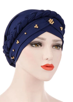 Head Scarf for Muslim Women Solid Cotton Turban Bonnet Hijab Caps White Pearl Inner Hijabs Femme Musulman Arab Wrap Turbantes