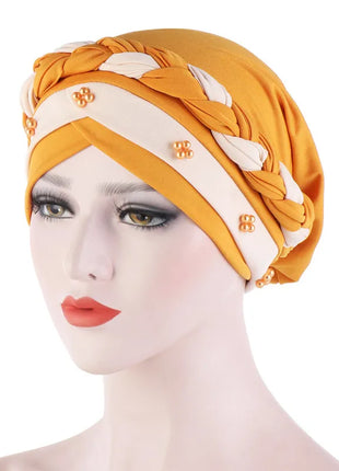 Head Scarf for Muslim Women Solid Cotton Turban Bonnet Hijab Caps White Pearl Inner Hijabs Femme Musulman Arab Wrap Turbantes