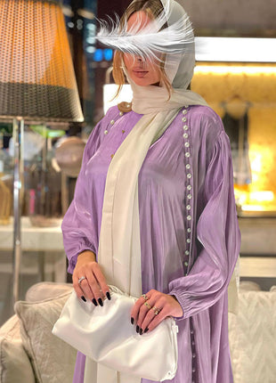 Muslim Dress 2 Piece Set Abayas Women Autumn Elegant Party Arab Morocco Hijab Abaya Dubai Turkey Islam Kaftan Musulmane Vestidos