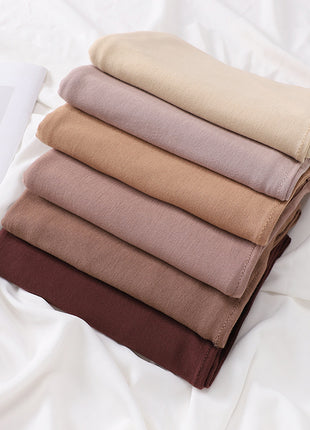 Big Size Jersey Hijabs for Woman Turban Mercerized Cotton Hijab Scarf Shawl Turbans for Women Headscarf Scarves Ramadan Foulard