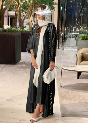 Muslim Dress 2 Piece Set Abayas Women Autumn Elegant Party Arab Morocco Hijab Abaya Dubai Turkey Islam Kaftan Musulmane Vestidos