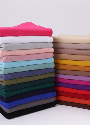 Big Size Jersey Hijabs for Woman Turban Mercerized Cotton Hijab Scarf Shawl Turbans for Women Headscarf Scarves Ramadan Foulard