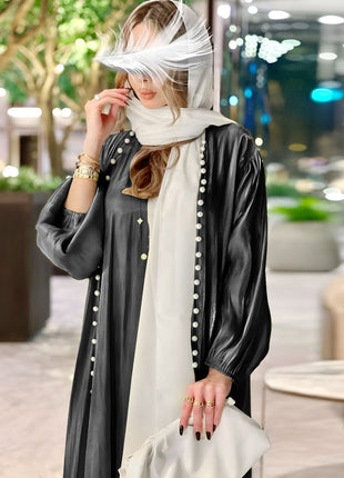 Muslim Dress 2 Piece Set Abayas Women Autumn Elegant Party Arab Morocco Hijab Abaya Dubai Turkey Islam Kaftan Musulmane Vestidos