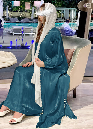 Muslim Dress 2 Piece Set Abayas Women Autumn Elegant Party Arab Morocco Hijab Abaya Dubai Turkey Islam Kaftan Musulmane Vestidos