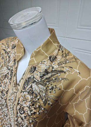 Muslim Dress Women Abaya for Eid Diamond Party Dresses Arab Long Robe Print Abayas Dubai Morocco Kaftan Islam Jalabiya Vestidos