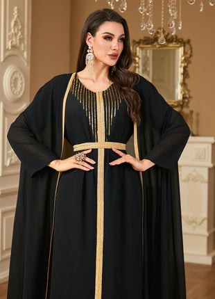 Europe Fashion Casual Maxi Dresses for Women Embroidery Lace Dress