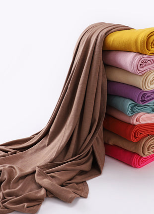 Big Size Jersey Hijabs for Woman Turban Mercerized Cotton Hijab Scarf Shawl Turbans for Women Headscarf Scarves Ramadan Foulard