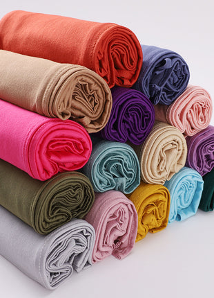 Big Size Jersey Hijabs for Woman Turban Mercerized Cotton Hijab Scarf Shawl Turbans for Women Headscarf Scarves Ramadan Foulard