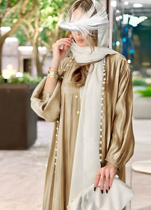 Muslim Dress 2 Piece Set Abayas Women Autumn Elegant Party Arab Morocco Hijab Abaya Dubai Turkey Islam Kaftan Musulmane Vestidos