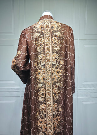 Muslim Dress Women Abaya for Eid Diamond Party Dresses Arab Long Robe Print Abayas Dubai Morocco Kaftan Islam Jalabiya Vestidos