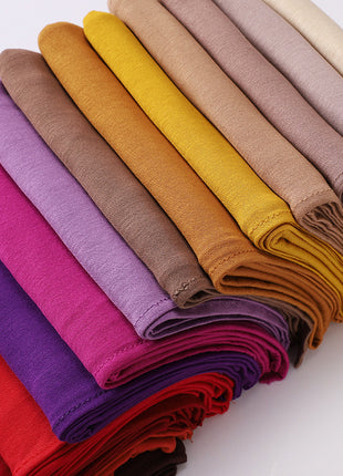 Big Size Jersey Hijabs for Woman Turban Mercerized Cotton Hijab Scarf Shawl Turbans for Women Headscarf Scarves Ramadan Foulard