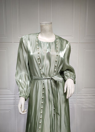 Muslim Dress 2 Piece Set Abayas Women Autumn Elegant Party Arab Morocco Hijab Abaya Dubai Turkey Islam Kaftan Musulmane Vestidos