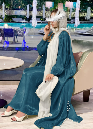 Muslim Dress 2 Piece Set Abayas Women Autumn Elegant Party Arab Morocco Hijab Abaya Dubai Turkey Islam Kaftan Musulmane Vestidos