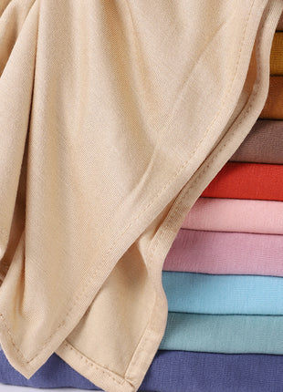 Big Size Jersey Hijabs for Woman Turban Mercerized Cotton Hijab Scarf Shawl Turbans for Women Headscarf Scarves Ramadan Foulard