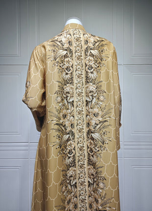 Muslim Dress Women Abaya for Eid Diamond Party Dresses Arab Long Robe Print Abayas Dubai Morocco Kaftan Islam Jalabiya Vestidos