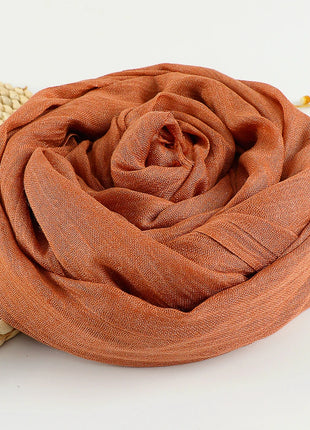 Muslim Cotton Linen Hijabs For Women Scarf Thin Plain Shawls Femme Musulman Soft Viscose Rayon Headscarf Islamic Turban Headband