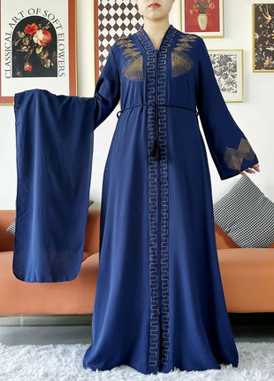New Women Elegant Dress Chiffon Open Abaya with Zipper Muslim Women Dress Islamic Clothing Cardigan Abaya Women Muslim Dress