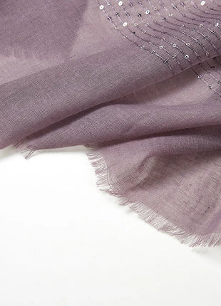 Cotton Linen Hijabs Scarf Turban Hijab Comfort Wearing Soft Paillette Shawls Fringed Muslim Fashion Women Scarves Hijab Ramadan