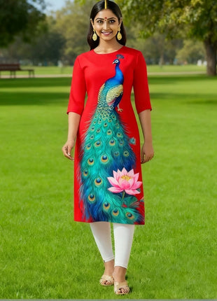 Muslim Dress Kurt Women's Fashionable And Elegant Slit hem Straight Tube Casual Kurtta Pattern Islamic Clothing For Women