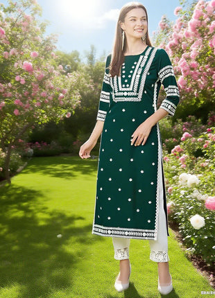 Muslim 2026 Dress Kurt Women's Fashionable And Elegant Slit hem Straight Tube Casual Flowers Pattern Robe Abito Donna Musulmana