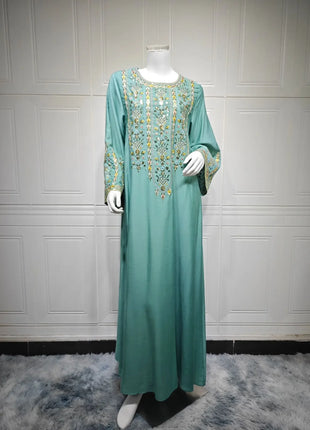 Women Jalabiya Dubai Dress Abaya Eid Ramadan Party Gorgeous Long Dresses Muslim Embroidery Vestidos Largos Robe Saudi Arab 2026