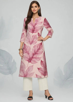 Muslim Women's Kurt Casual Fashion Dress Straight Tube Casual Ethnic Flower Muslim Fashion Long Sleeve Dresses