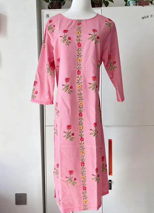 Muslim Women's Casual Fashionable Comfortable Straight Tube Casual Ethnic Peacock National style Abito Donna Musulmana