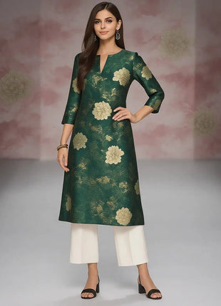 Muslim Kurt Casual Fashion Dress Long Sleeved Straight Tube Casual Ethnic Flower Abaya Women Muslim Dress flower sleeve abaya