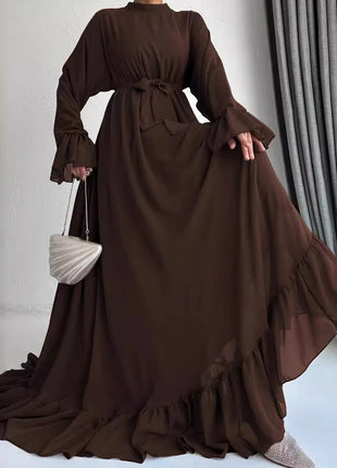 Eid Muslim Dress Women Abaya Jalabiya Sashes Ramadan Morocco Dubai Abayas Modest Arab Long Robe Kaftan Islam Party Vestidos 2024