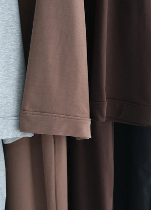 2024 New Modest Dress Solid Color Inner Dresses Muslim Women Dubai Abaya Eid Ramadan Islam Clothing Turkey Arabic Robe