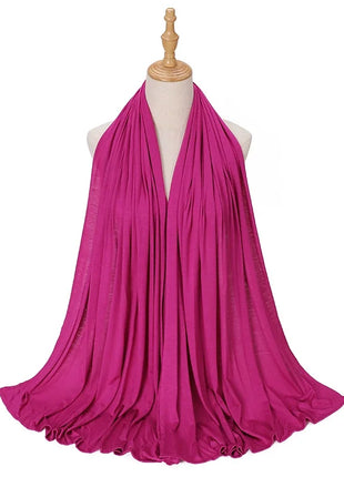 Big Size Jersey Hijabs for Woman Turban Mercerized Cotton Hijab Scarf Shawl Turbans for Women Headscarf Scarves Ramadan Foulard